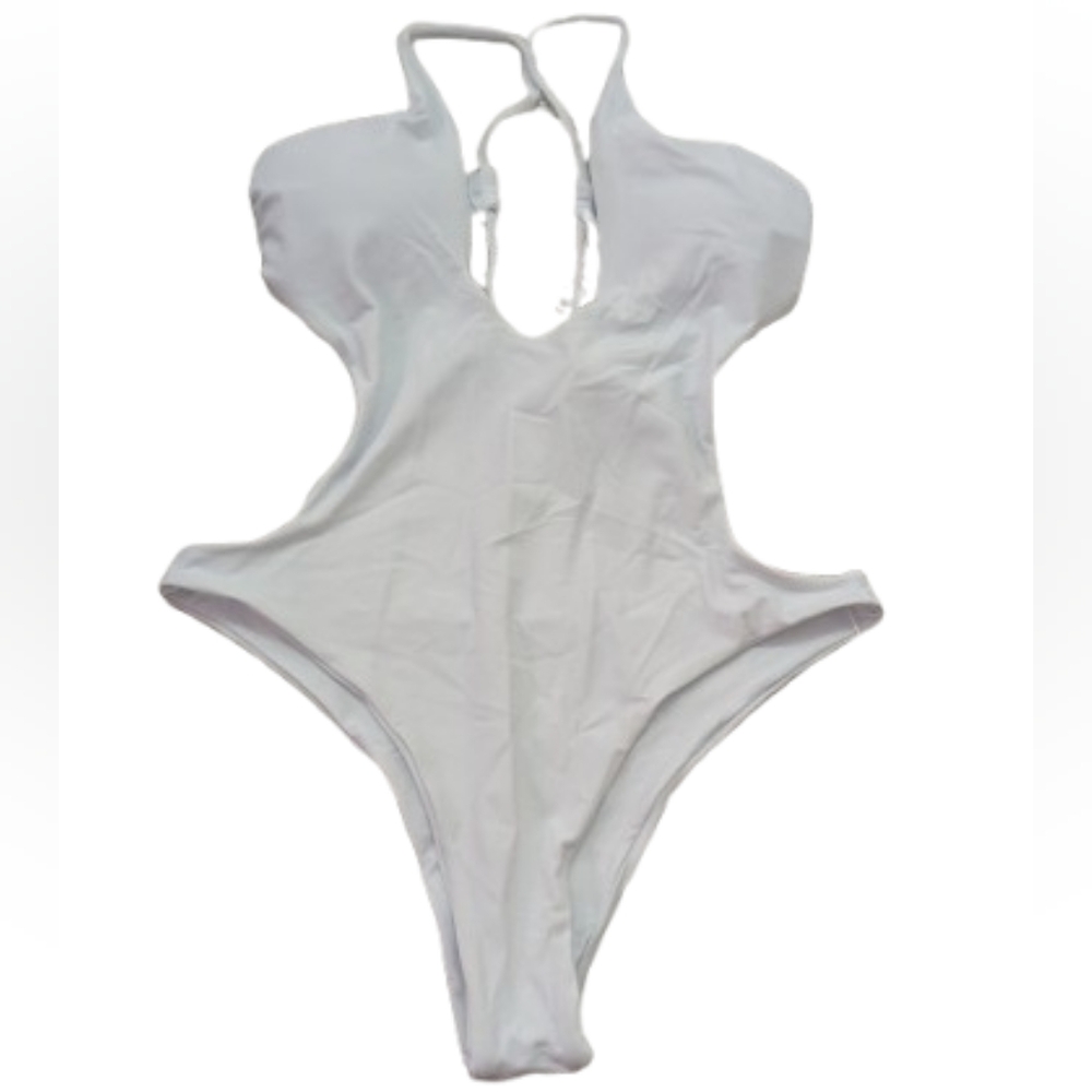 Women's White One Piece Swimsuit